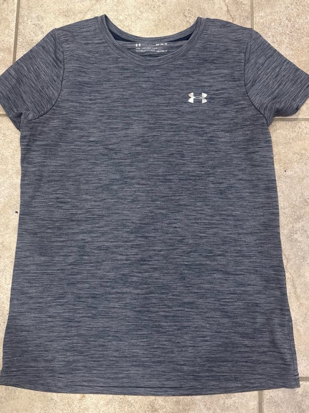 Under Armour Men's Navy Heather Short Sleeve Performance Tee